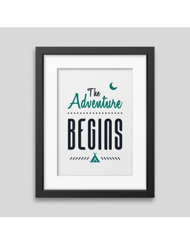 Affiche encadrée The adventure begins